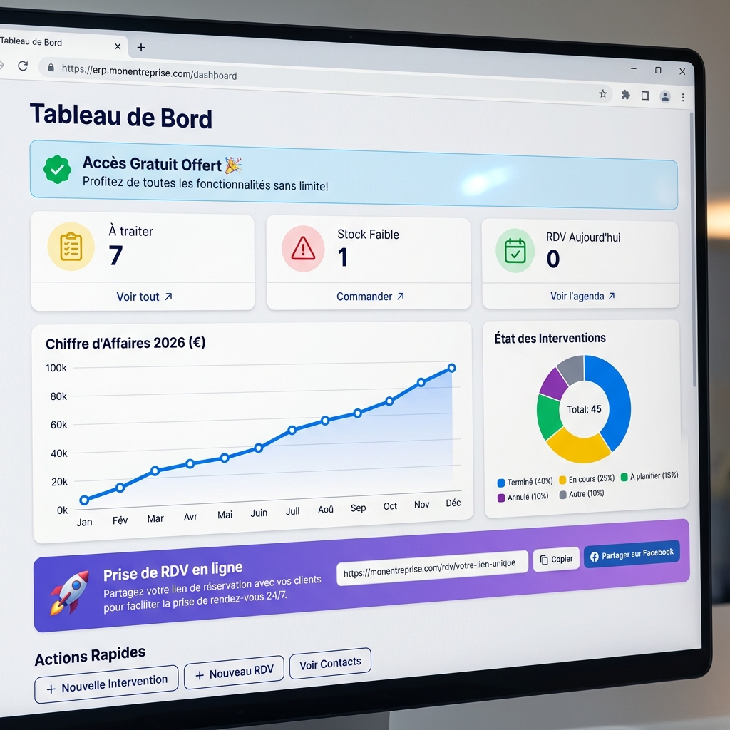 Aperçu du Tableau de Bord